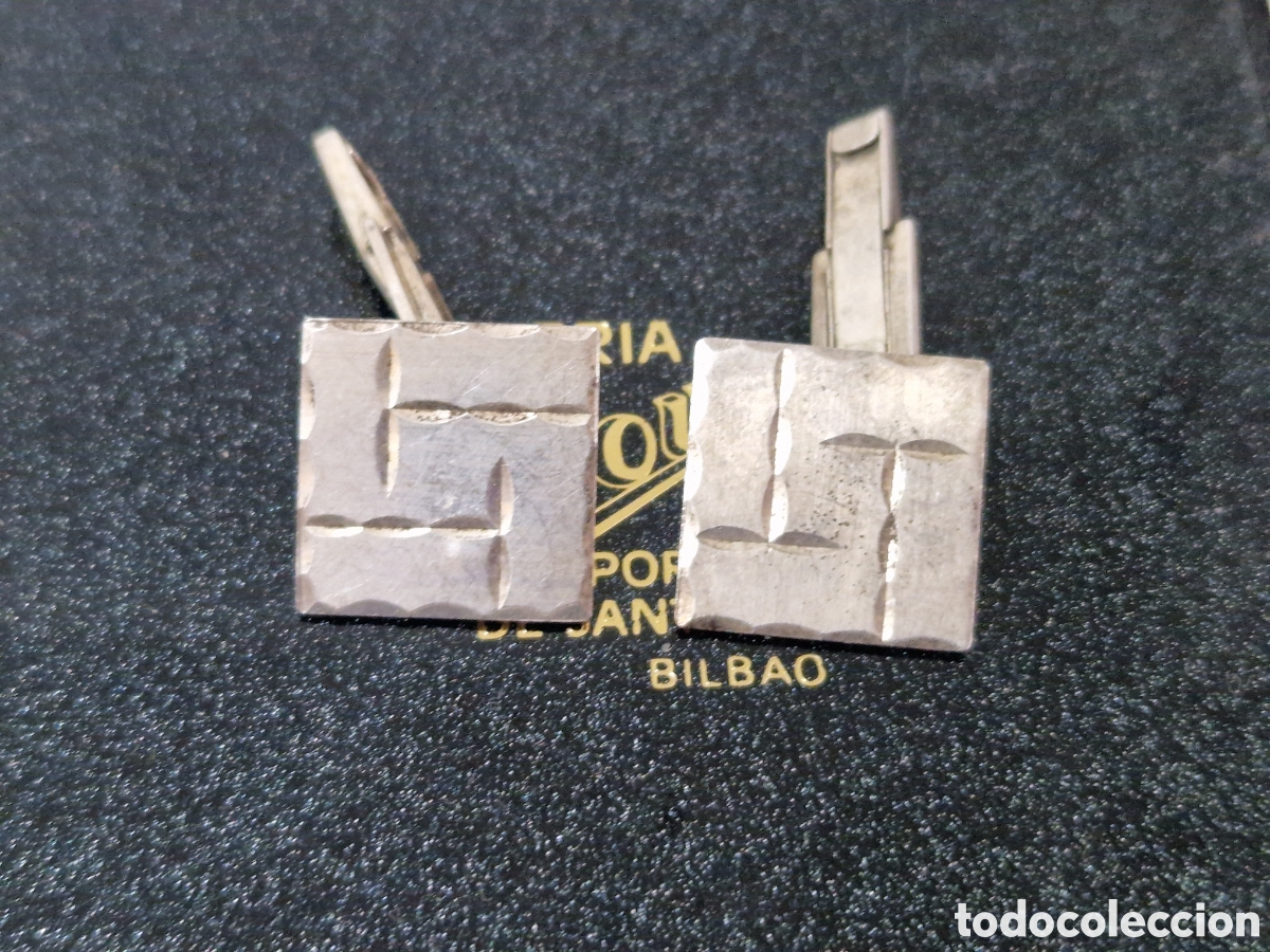 Antig&uuml;edades: GEMELOS DE PLATA DE LEY CONTRASTES - Foto 8