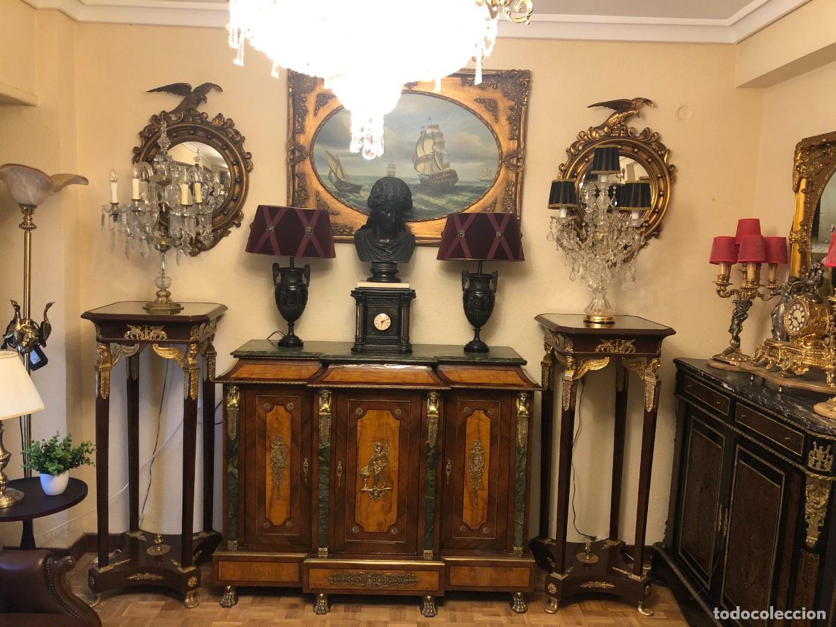 Antiques: Reloj con busto muy pesado