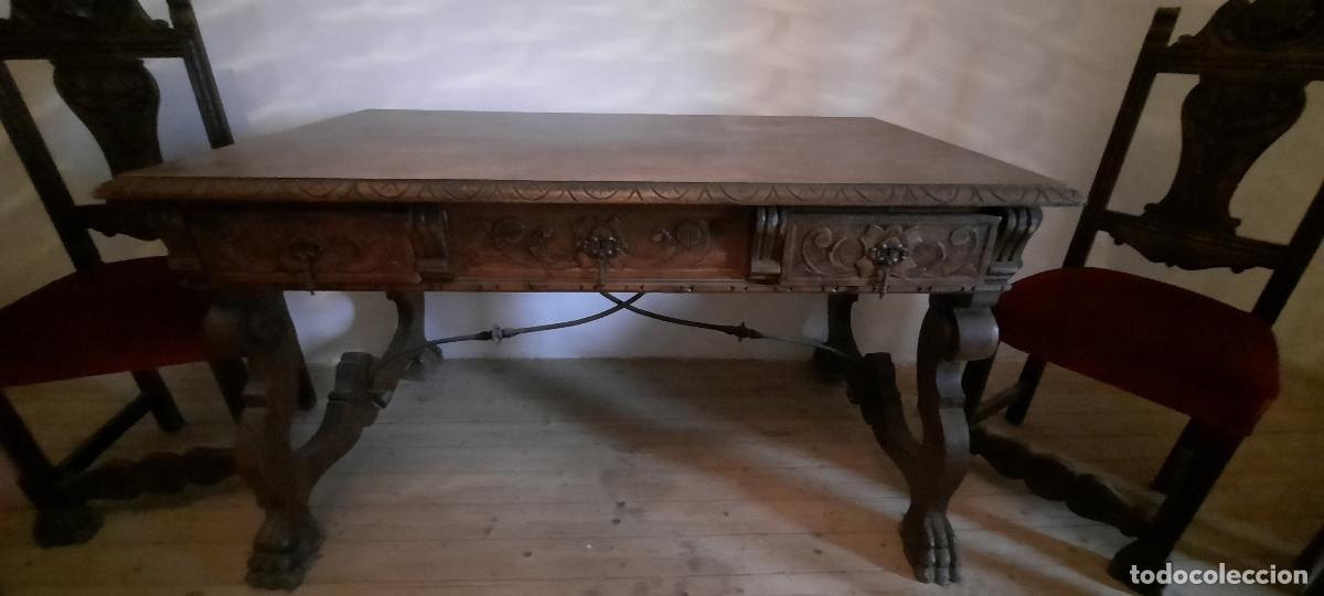 Antig&uuml;edades: Conjunto escritorio Gil Laso - Foto 2