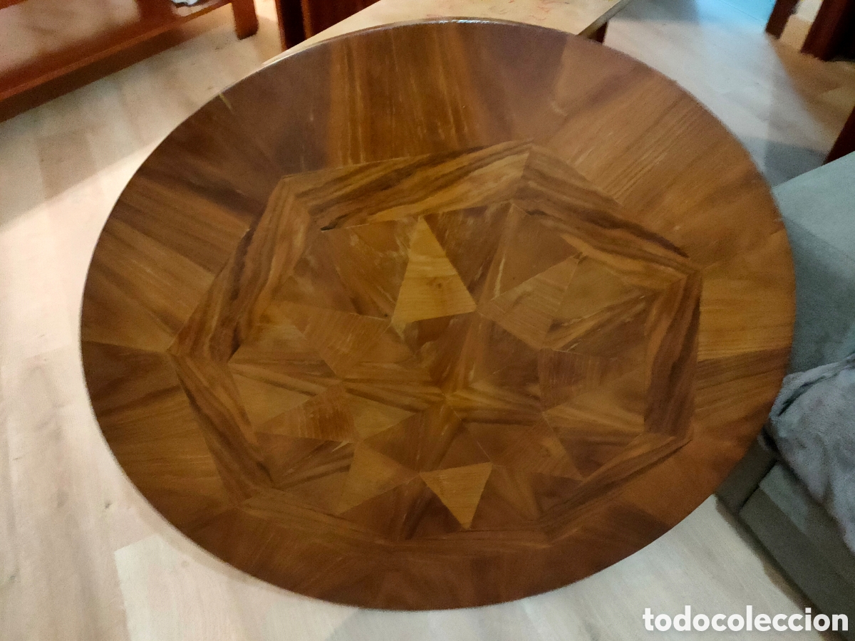 Antig&uuml;edades: Mesa centro con sillas - Foto 1
