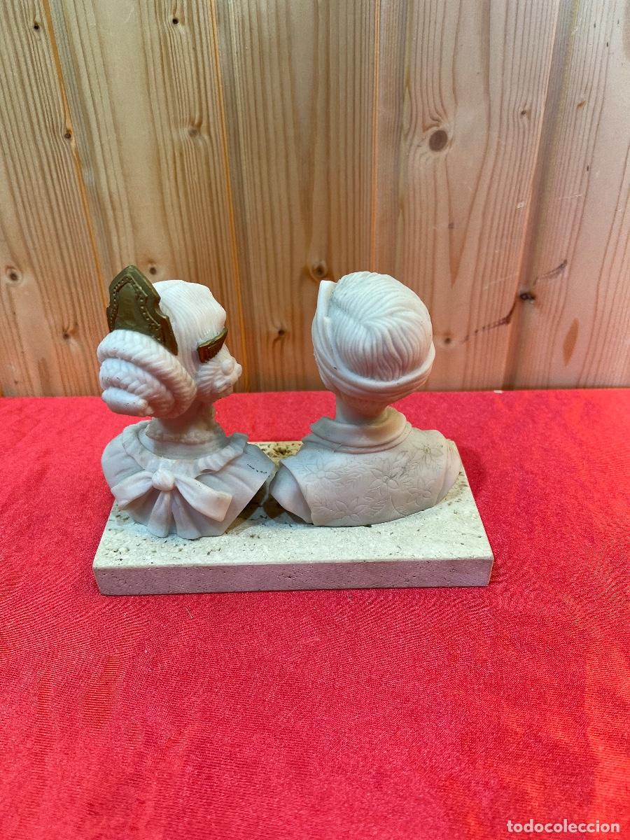 Antig&uuml;edades: FIGURAS ALABASTRO PAREJA - Foto 5