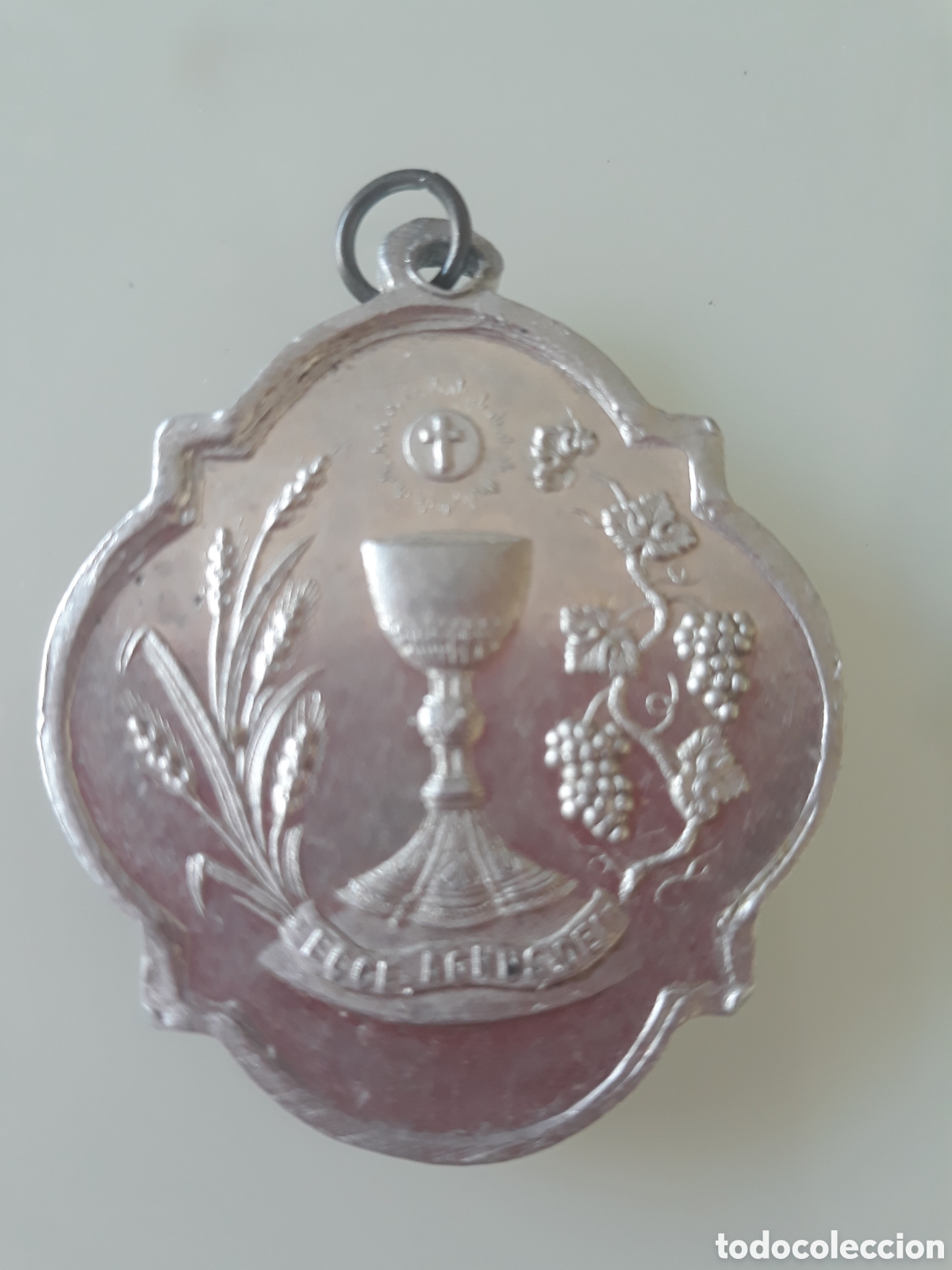 Antig&uuml;edades: Medalla de San Jos&eacute; en aluminio. - Foto 2