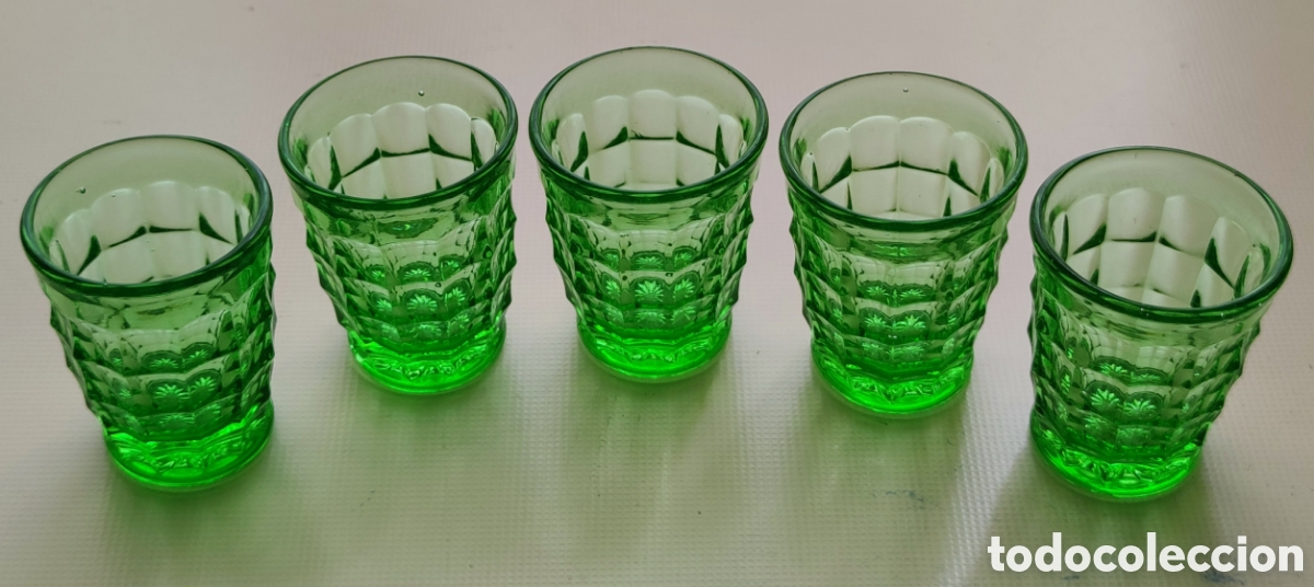 Antiquit&auml;ten: VASOS CRISTAL PRENSADO SANTA LUCIA CARTAGENA