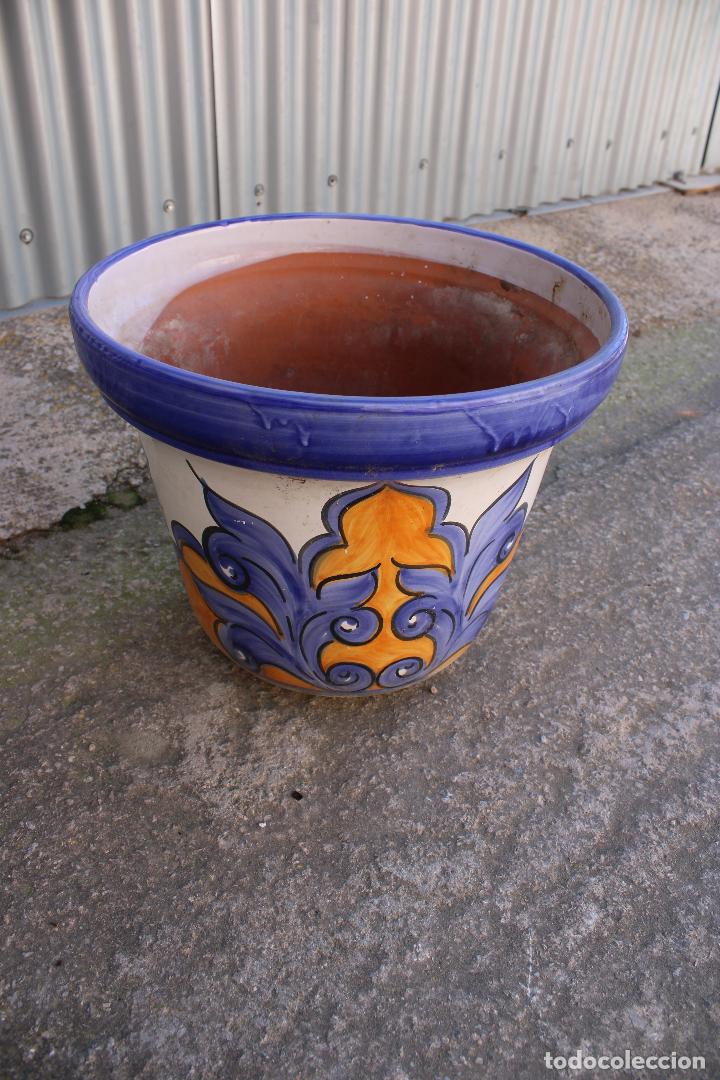 Antig&uuml;edades: macetero de flores espa&ntilde;olas - Foto 4
