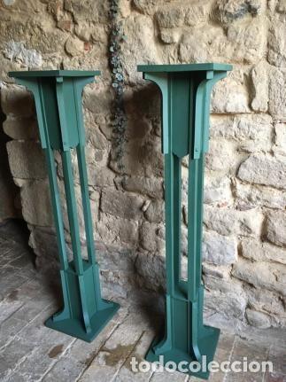 Antig&uuml;edades: PEDESTAL COLUMNA DE MADERA - Foto 2