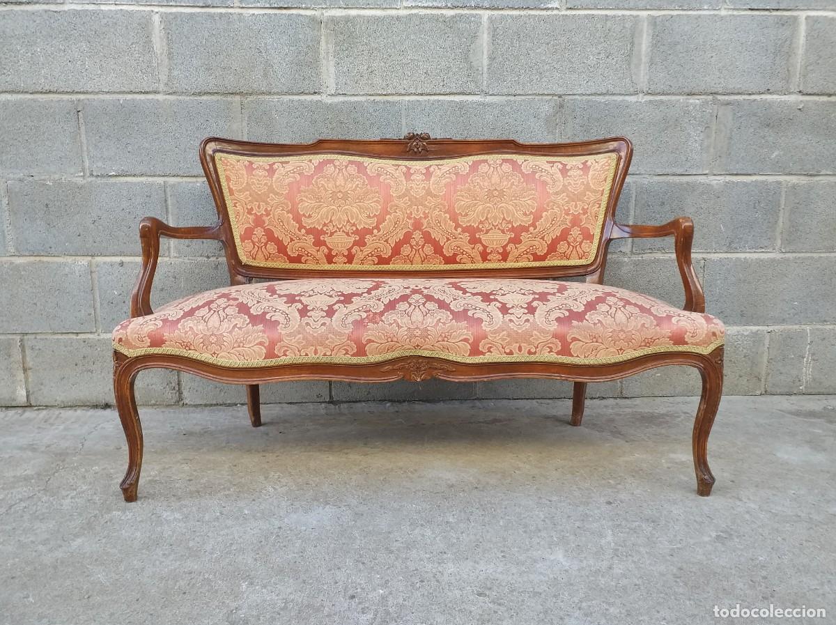 pequeño sofá antiguo estilo isabelino 114 cm. s - Compra venta en