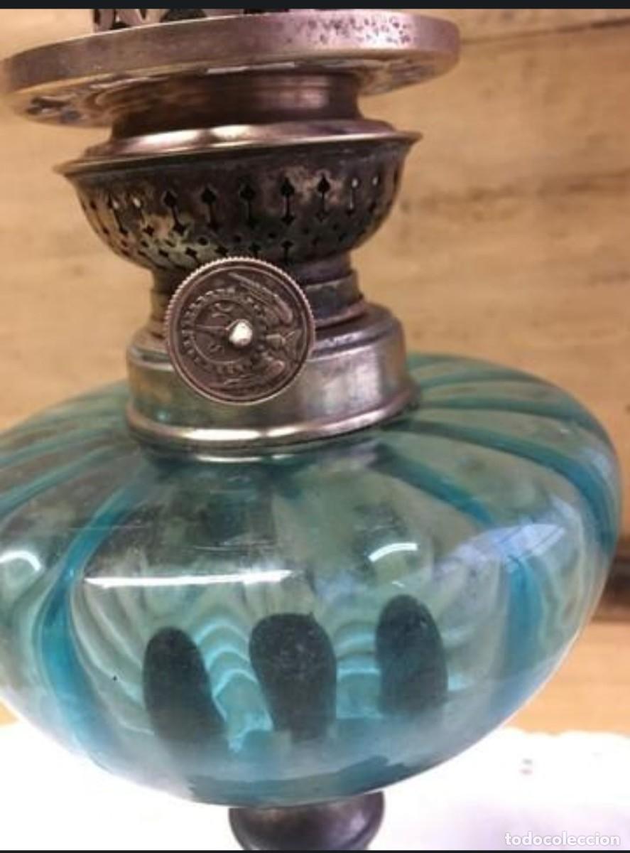 Antig&uuml;edades: PIE DE QUINQUE ANTIGUO - Foto 4