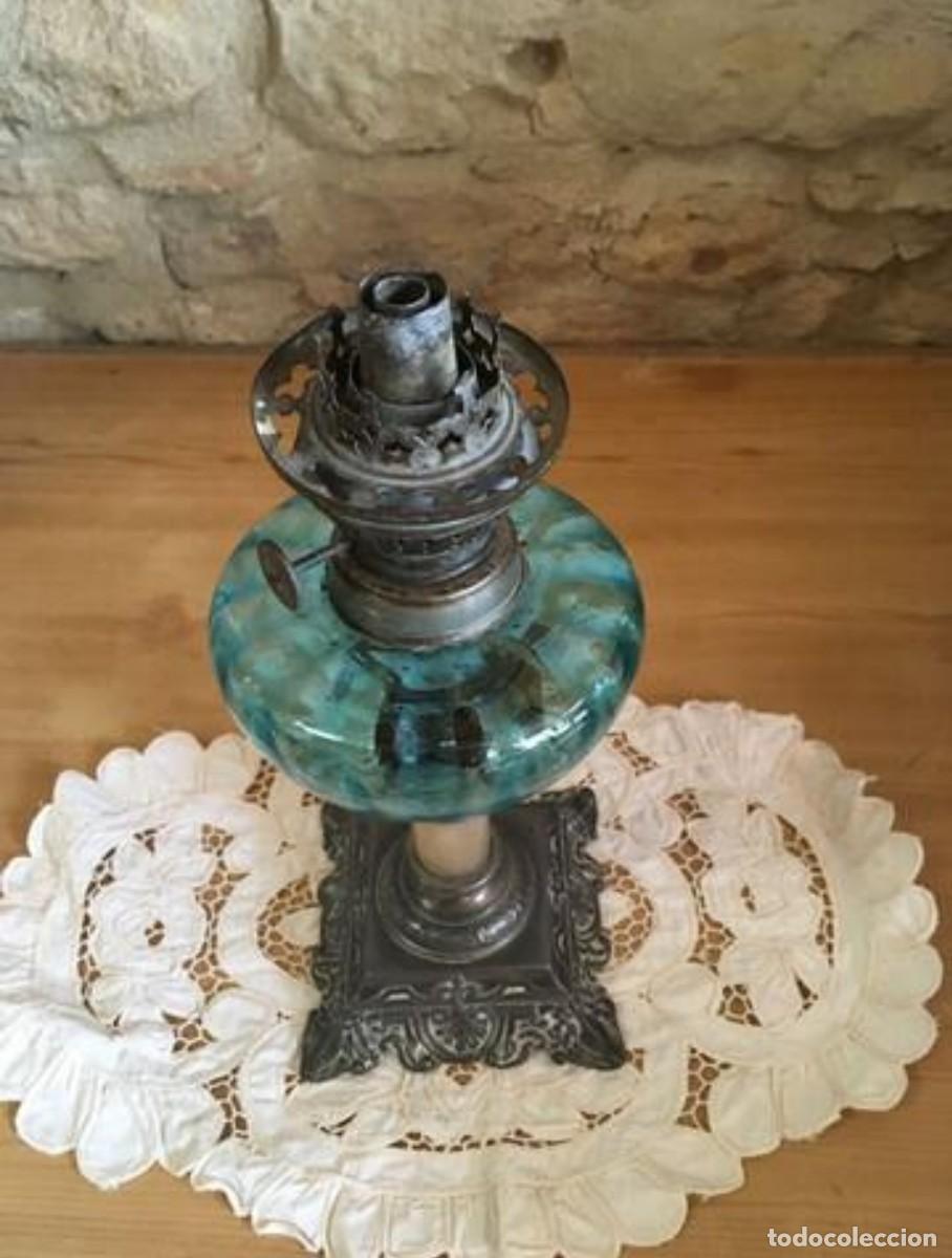 Antig&uuml;edades: PIE DE QUINQUE ANTIGUO - Foto 6
