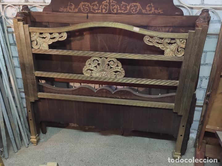 Antig&uuml;edades: FANTASTICA CAMA ART DECO EN BRONCE - Foto 4