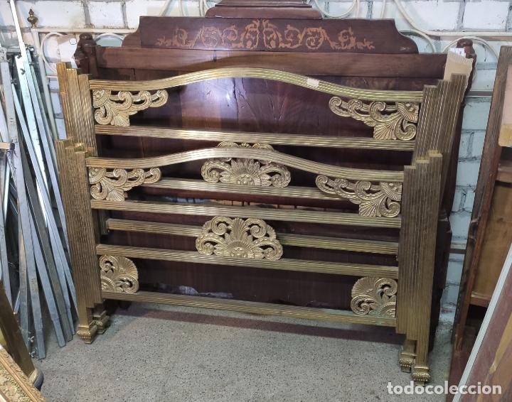 Antig&uuml;edades: FANTASTICA CAMA ART DECO EN BRONCE - Foto 1