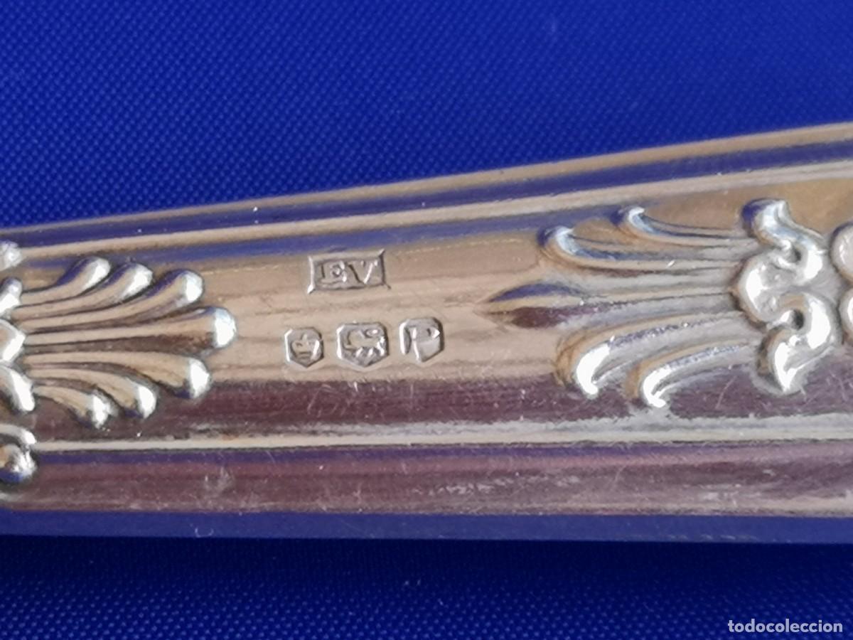 Antig&uuml;edades: Cuchillo antiguo con mango de plata a&ntilde;o 1957 - Foto 3