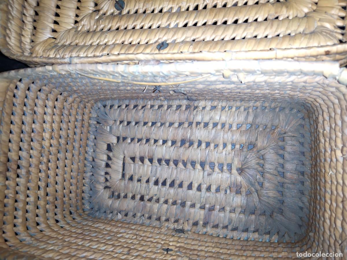 Antig&uuml;edades: CESTA DE PESCA DE ANEA CON ASA - Foto 7