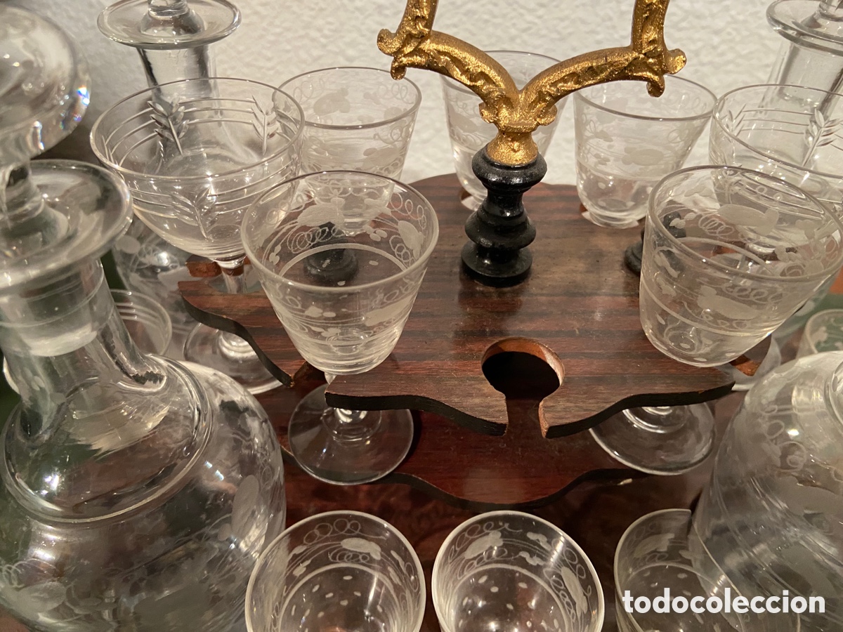 Antig&uuml;edades: LICORERA SOBRE 1850 FRANCIA - Foto 11
