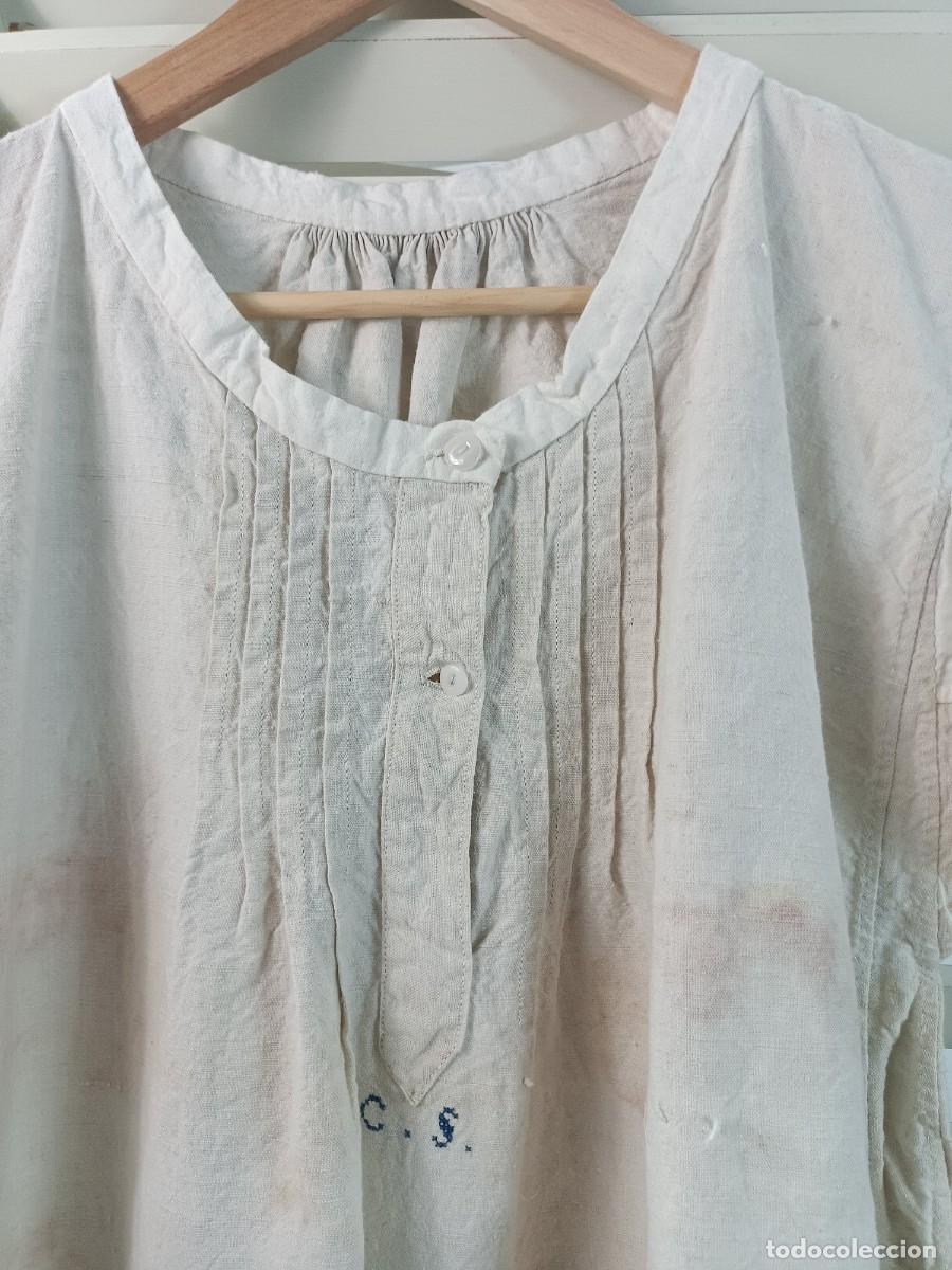 Antig&uuml;edades: ANTIGUA CAMISA DE C&Aacute;&Ntilde;AMO Y ALGOD&Oacute;N - Foto 1