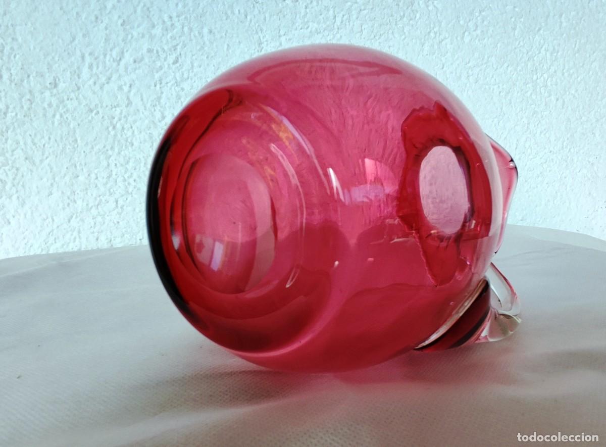 Antig&uuml;edades: Jarra inglesa de Cranberry cristal - Foto 3
