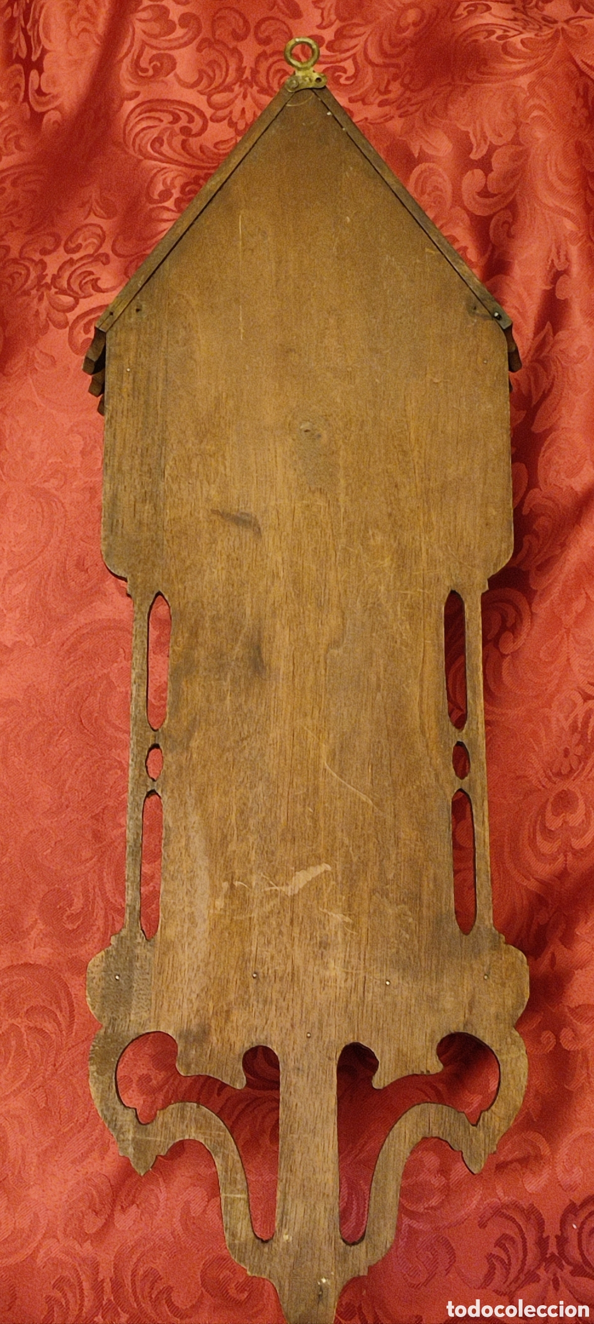 Antig&uuml;edades: Capilla religiosa para imagen en madera - Foto 3