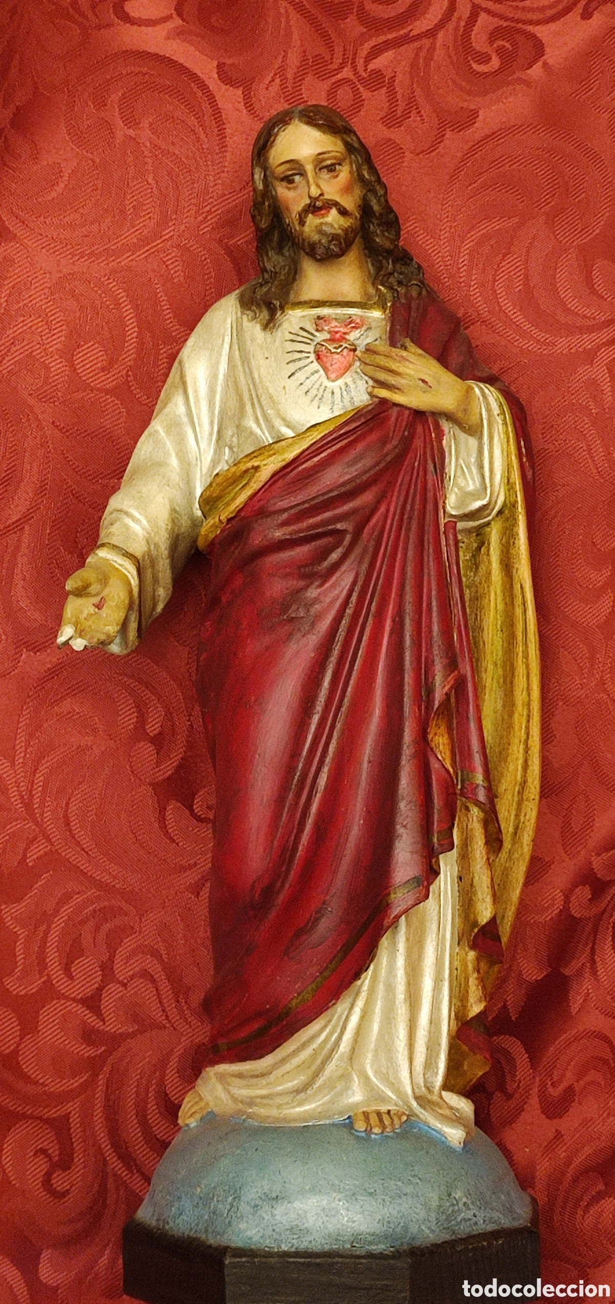 Antig&uuml;edades: Imagen del Sagrado Coraz&oacute;n de Olot - Foto 2