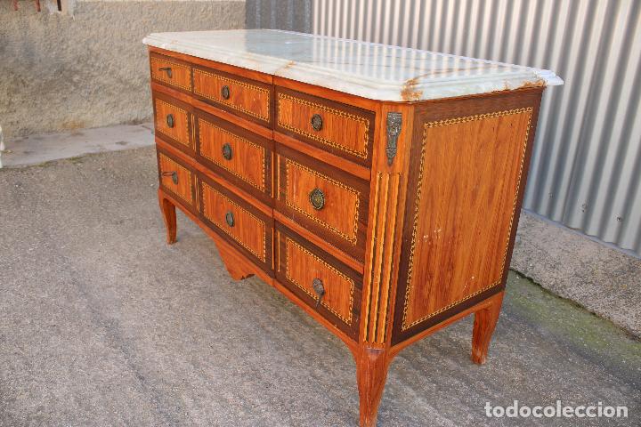 Antig&uuml;edades: mueble bar madera marqueteria - Foto 3