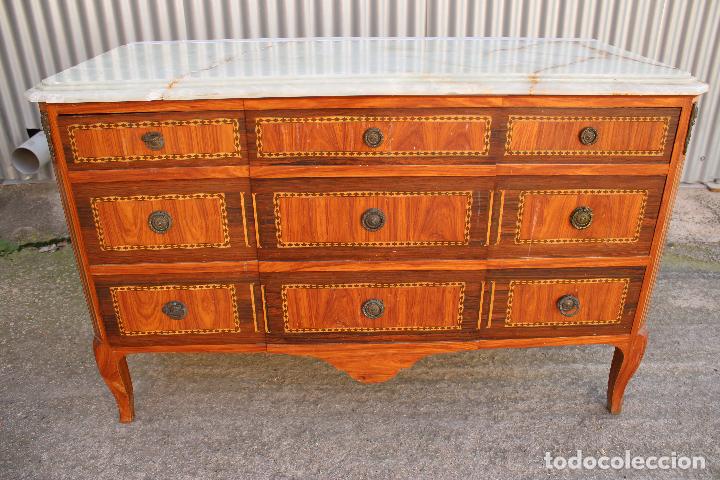 Antig&uuml;edades: mueble bar madera marqueteria - Foto 10