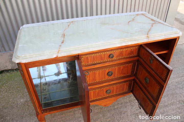 Antig&uuml;edades: mueble bar madera marqueteria - Foto 12