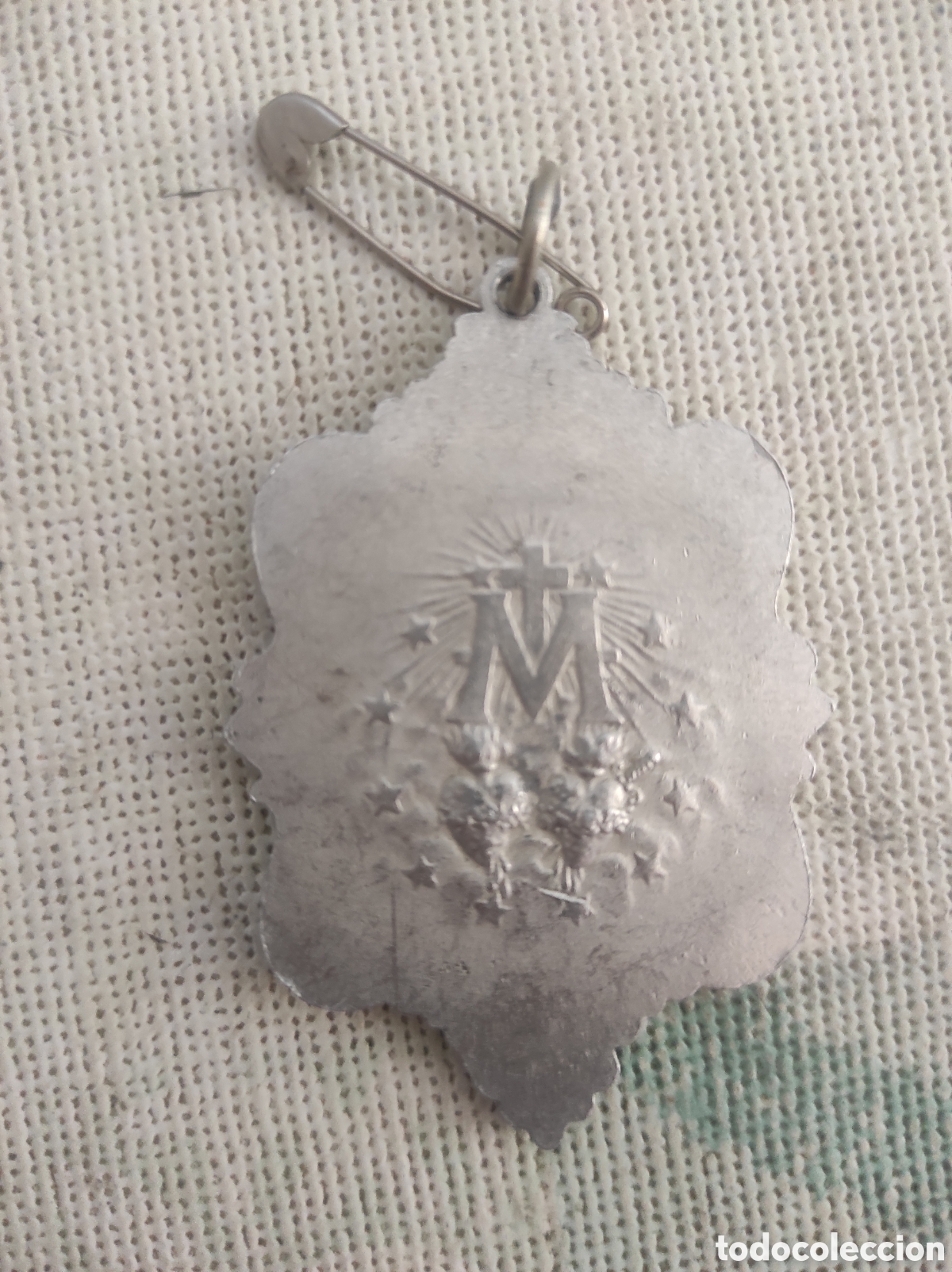Antig&uuml;edades: Medalla virgen Maria - Foto 2