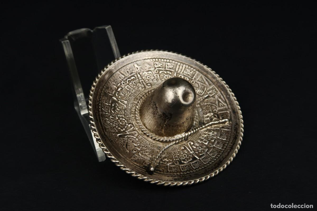 Antig&uuml;edades: Antiguo Sombrero de Plata Mexico - Foto 2