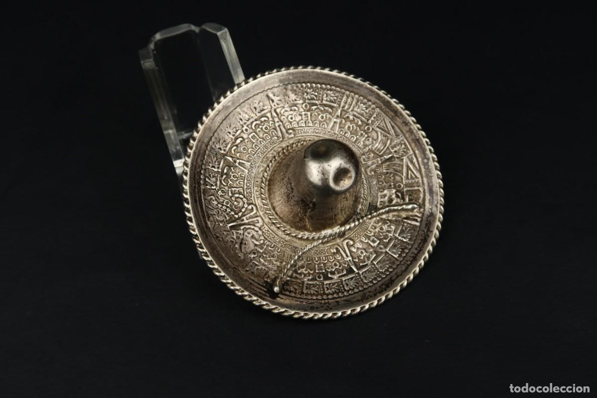 Antig&uuml;edades: Antiguo Sombrero de Plata Mexico - Foto 3