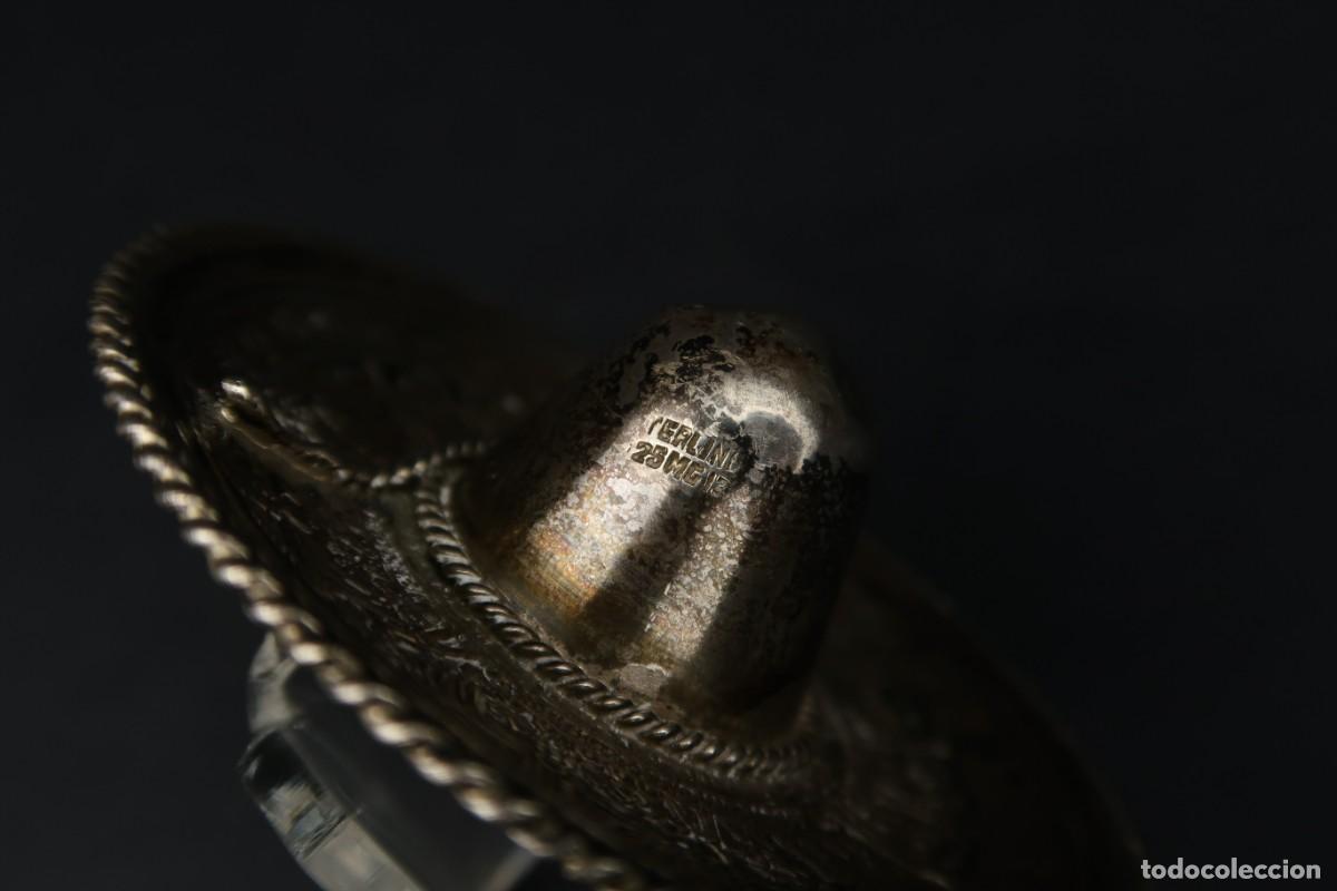 Antig&uuml;edades: Antiguo Sombrero de Plata Mexico - Foto 5