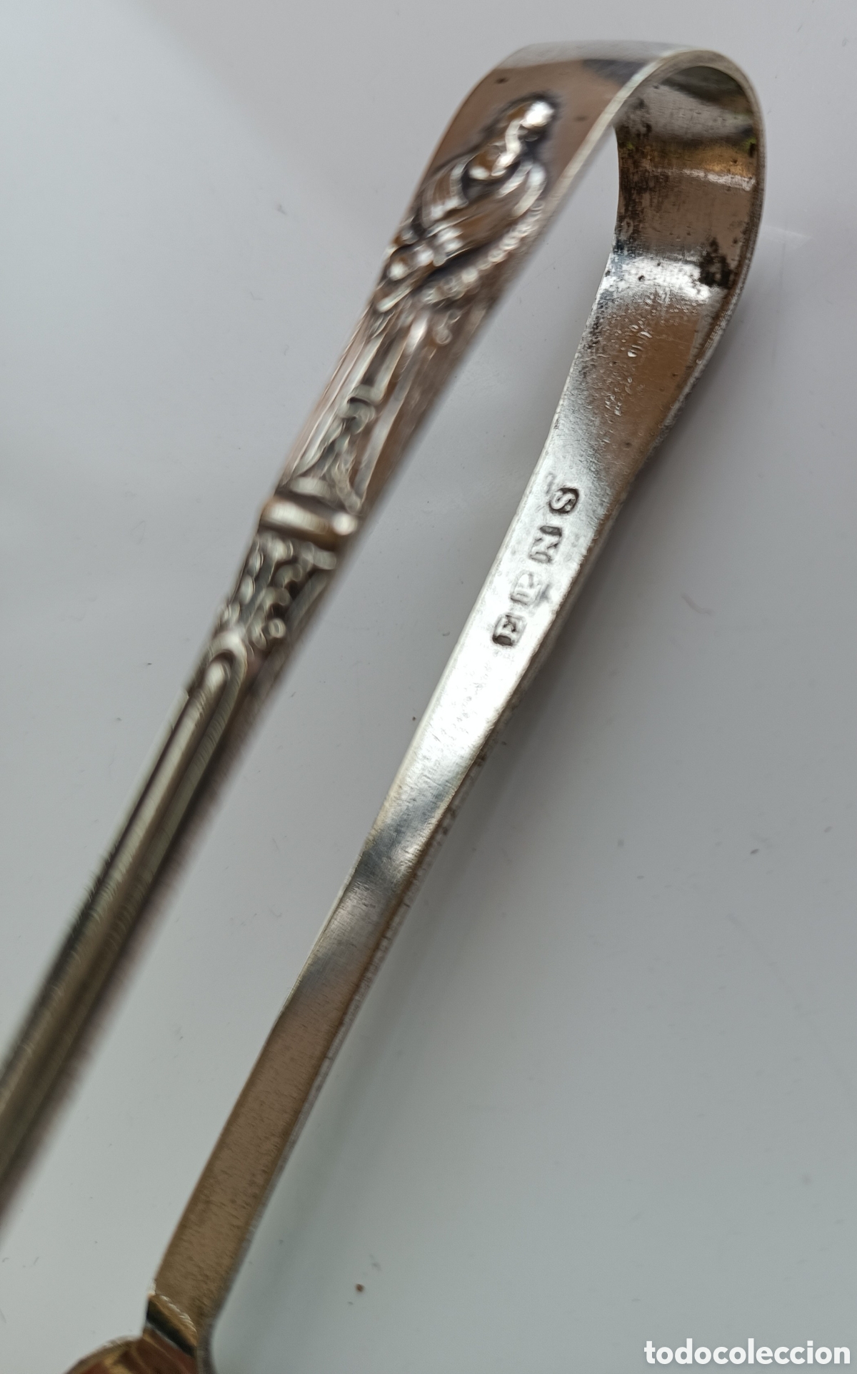 Antig&uuml;edades: PINZA PARA TERRONES, de plata. - Foto 3