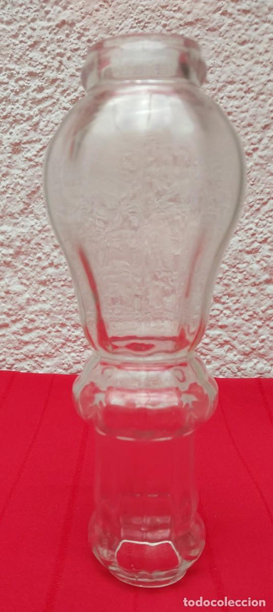 Antig&uuml;edades: CUELLO DE L&Aacute;MPARA DE CRISTAL 19 CM - Foto 9