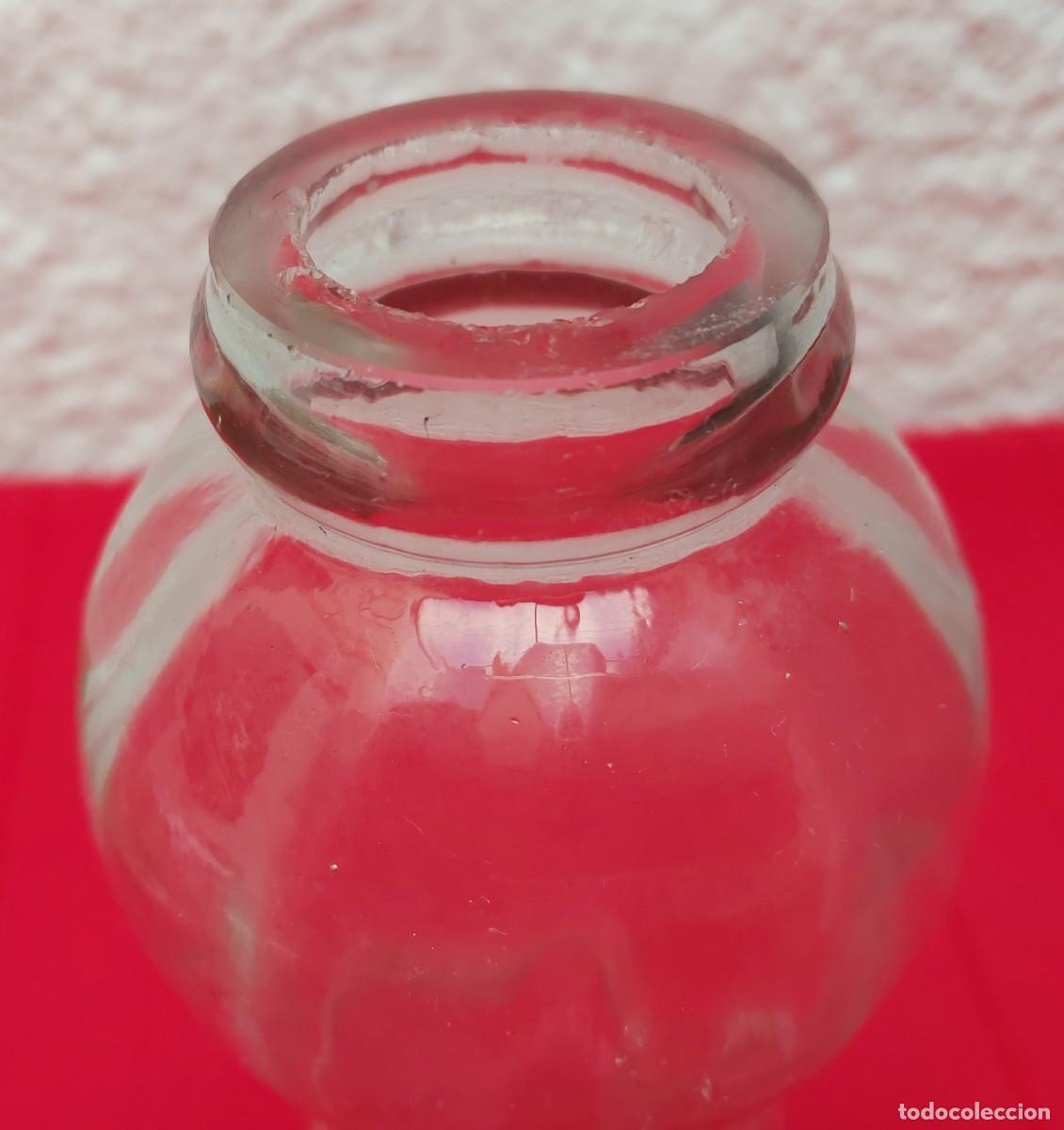 Antig&uuml;edades: CUELLO DE L&Aacute;MPARA DE CRISTAL 19 CM - Foto 11