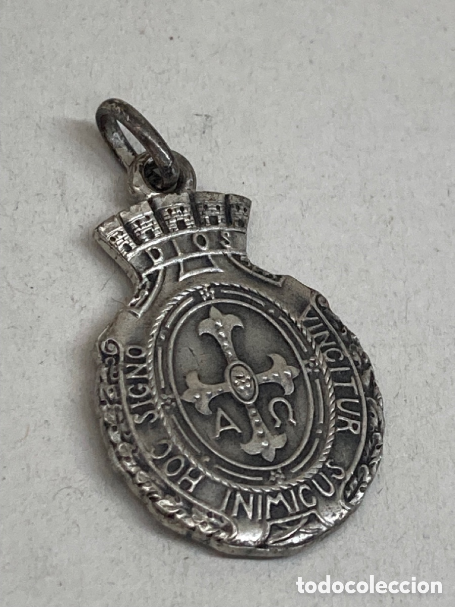 Antig&uuml;edades: Medalla de plata religiosa - Foto 1