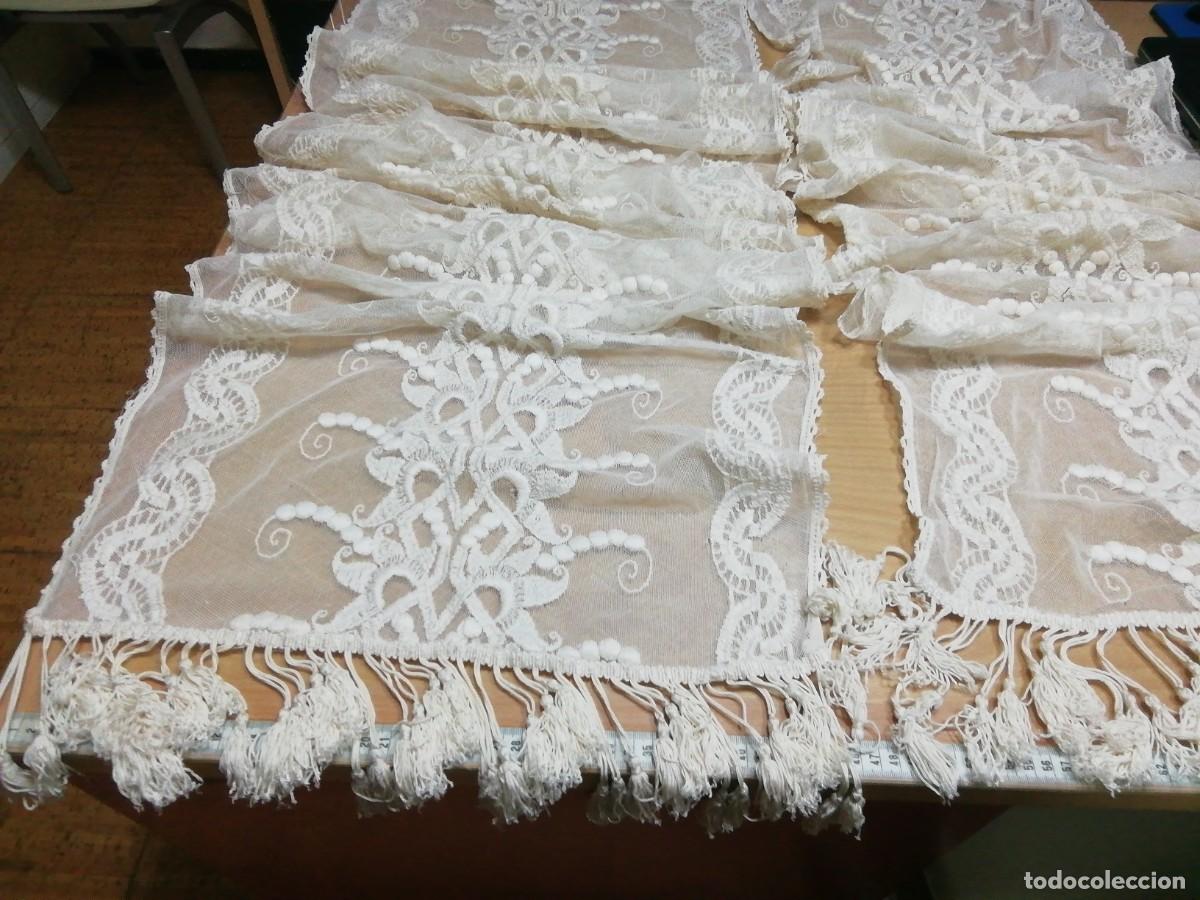 Antig&uuml;edades: * CORTINAS DE TUL,50 CM (Rf:227/*) - Foto 1