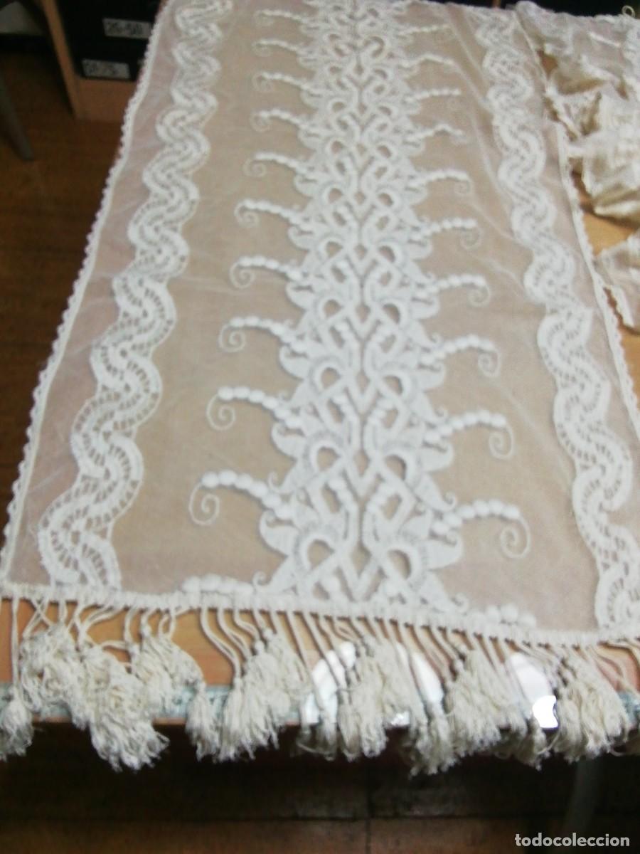 Antig&uuml;edades: * CORTINAS DE TUL,50 CM (Rf:227/*) - Foto 2