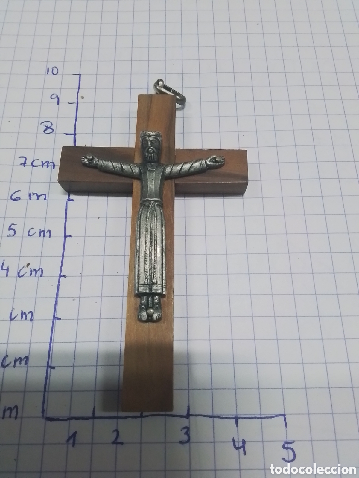 Antig&uuml;edades: Cruz de madera y aluminio - Foto 1