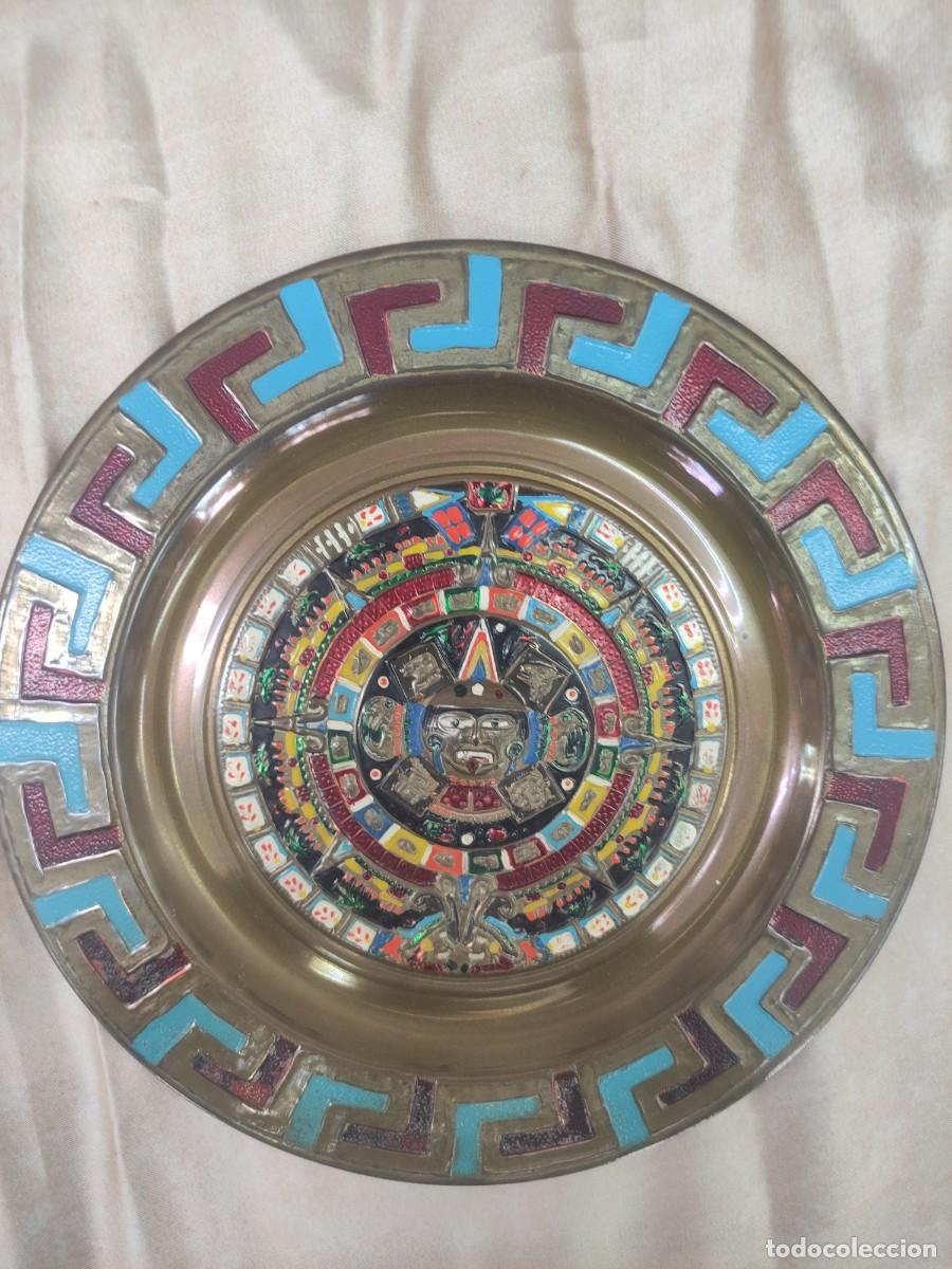 Antig&uuml;edades: PLATO ARTESANAL MEXICANO 20 CM - Foto 1