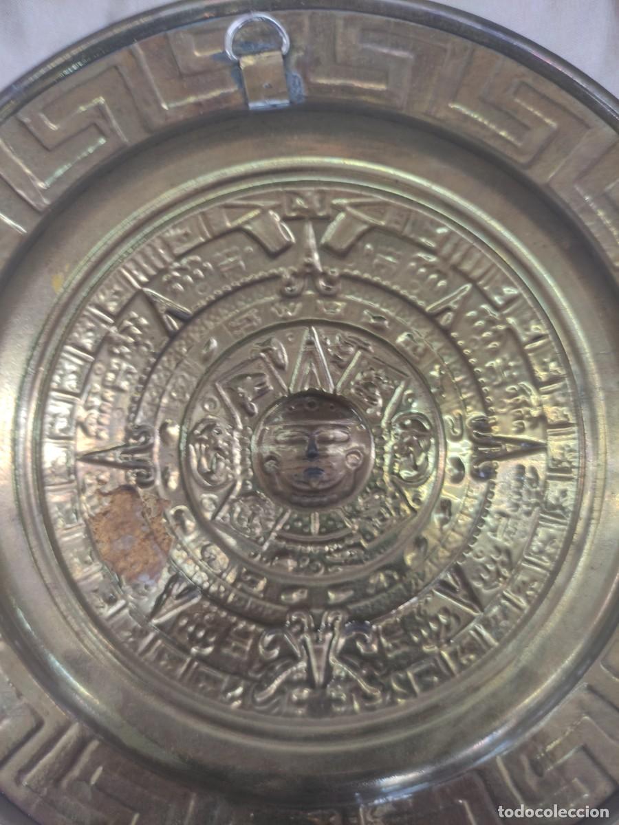 Antig&uuml;edades: PLATO ARTESANAL MEXICANO 20 CM - Foto 4