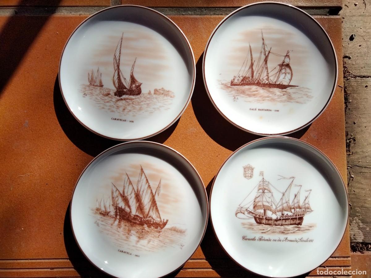 Antig&uuml;edades: Conjunto de 8 Platos peque&ntilde;os de Barcos - Foto 3