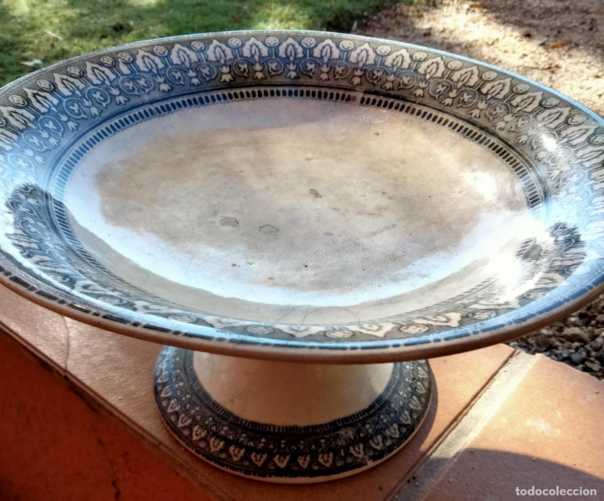 Antig&uuml;edades: Plato ceramica con pie - Foto 2