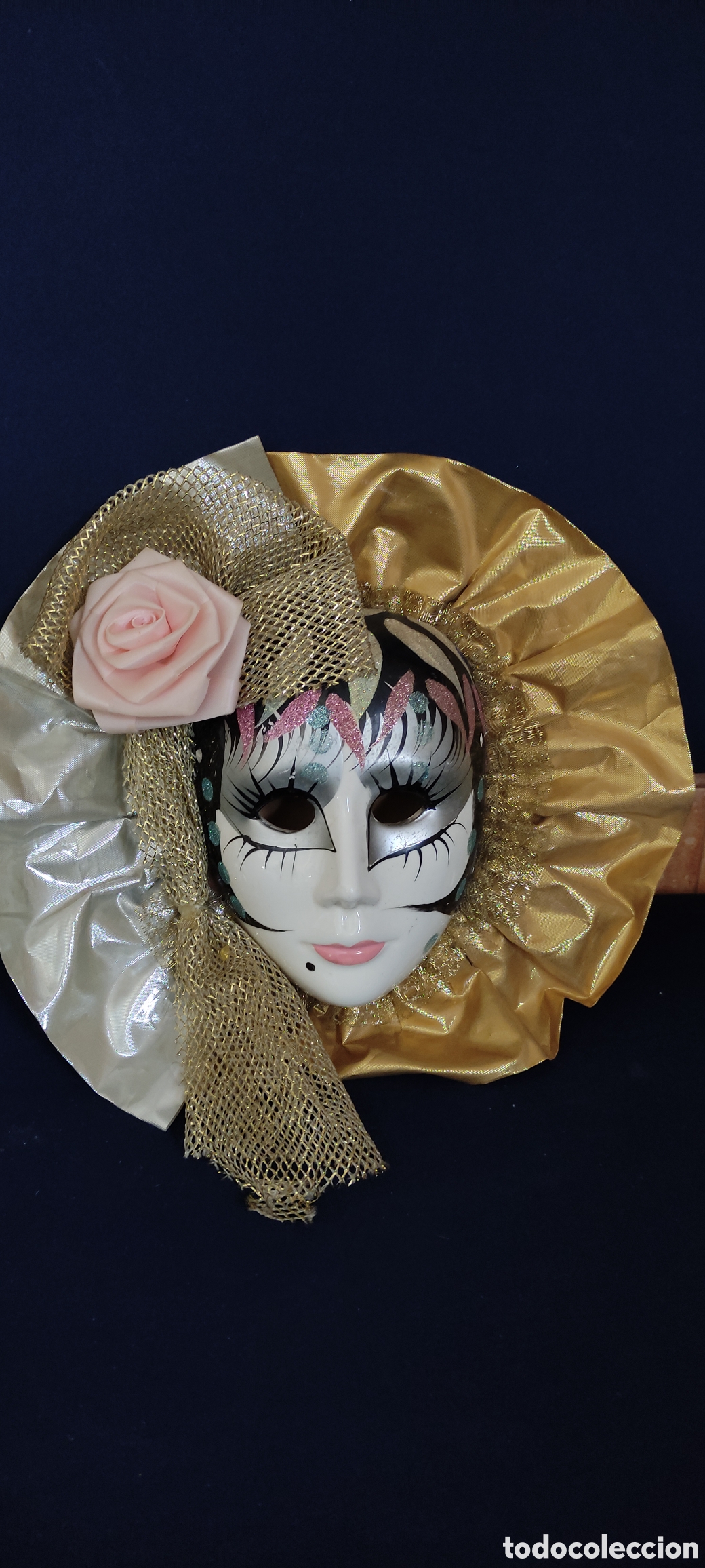 Antig&uuml;edades: MASCARA DE PORCELANA - Foto 4