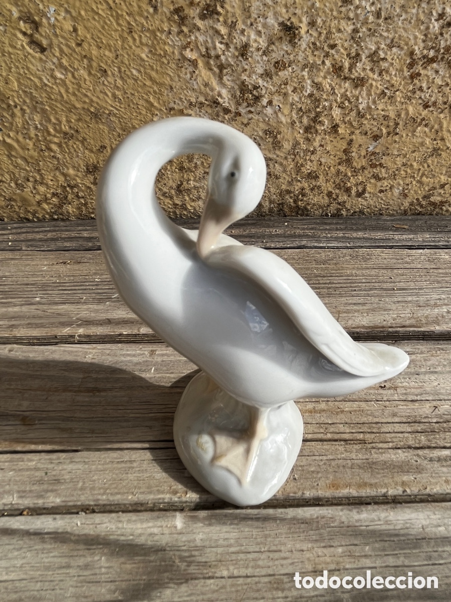 Antig&uuml;edades: CISNE. Porcelana. Lladr&oacute;. - Foto 5