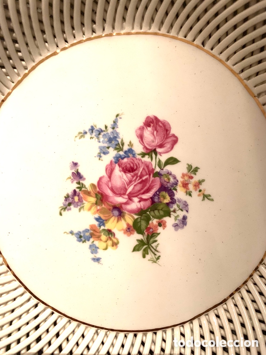 Antig&uuml;edades: PLATO DE MANISES VINTAGE - Foto 4