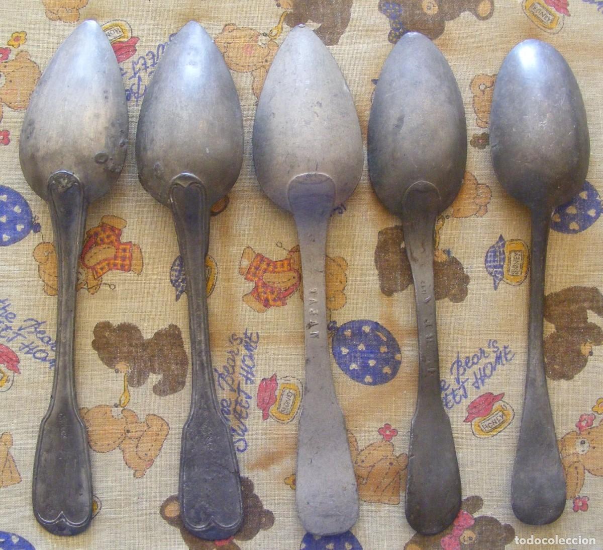 Antig&uuml;edades: Lote de cucharas antiguas 5 - Foto 2
