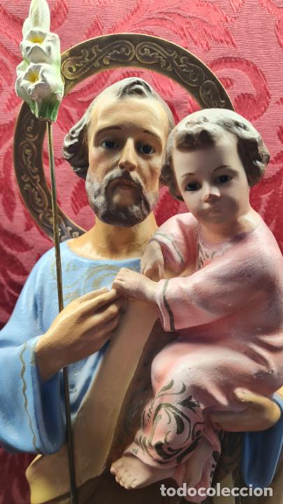 Antig&uuml;edades: SAN JOS&Eacute; CON NI&Ntilde;O EN BRAZOS - Foto 4