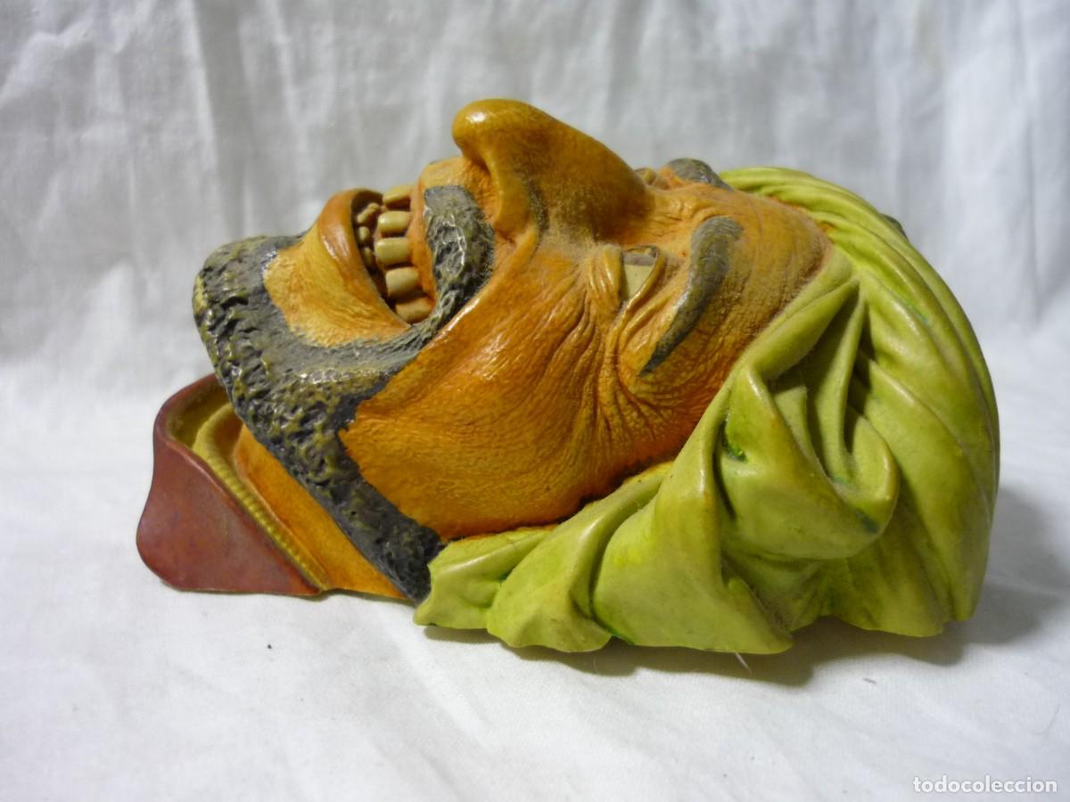 Antig&uuml;edades: Busto de &aacute;rabe riendo en resina - Foto 3
