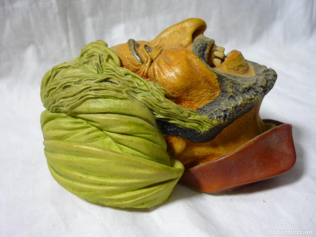Antig&uuml;edades: Busto de &aacute;rabe riendo en resina - Foto 4