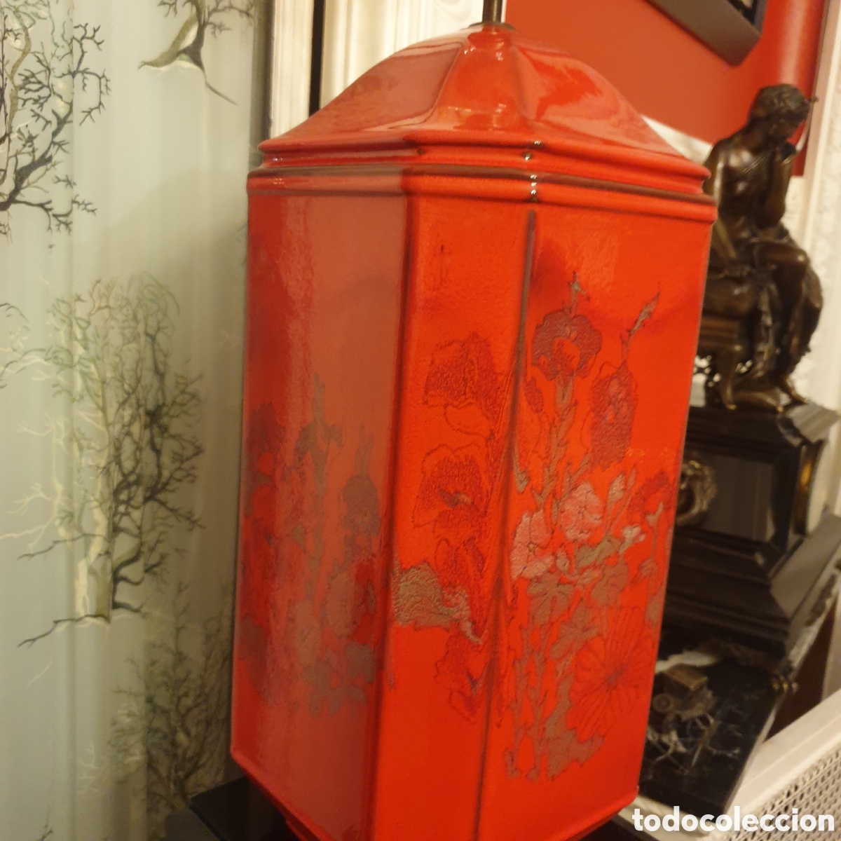 Antig&uuml;edades: Fant&aacute;stica l&aacute;mpara oriental de mesa - Foto 4