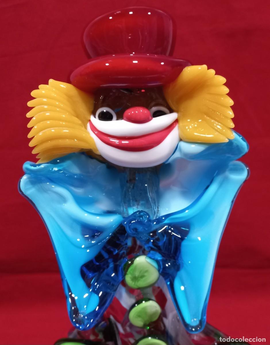 Antig&uuml;edades: GRAN PAYASO DE 38 Cm. EN CRISTAL DE MURANO - Foto 2