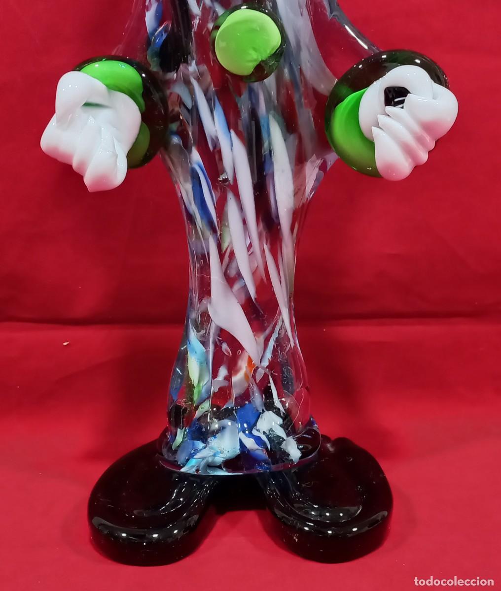 Antig&uuml;edades: GRAN PAYASO DE 38 Cm. EN CRISTAL DE MURANO - Foto 3