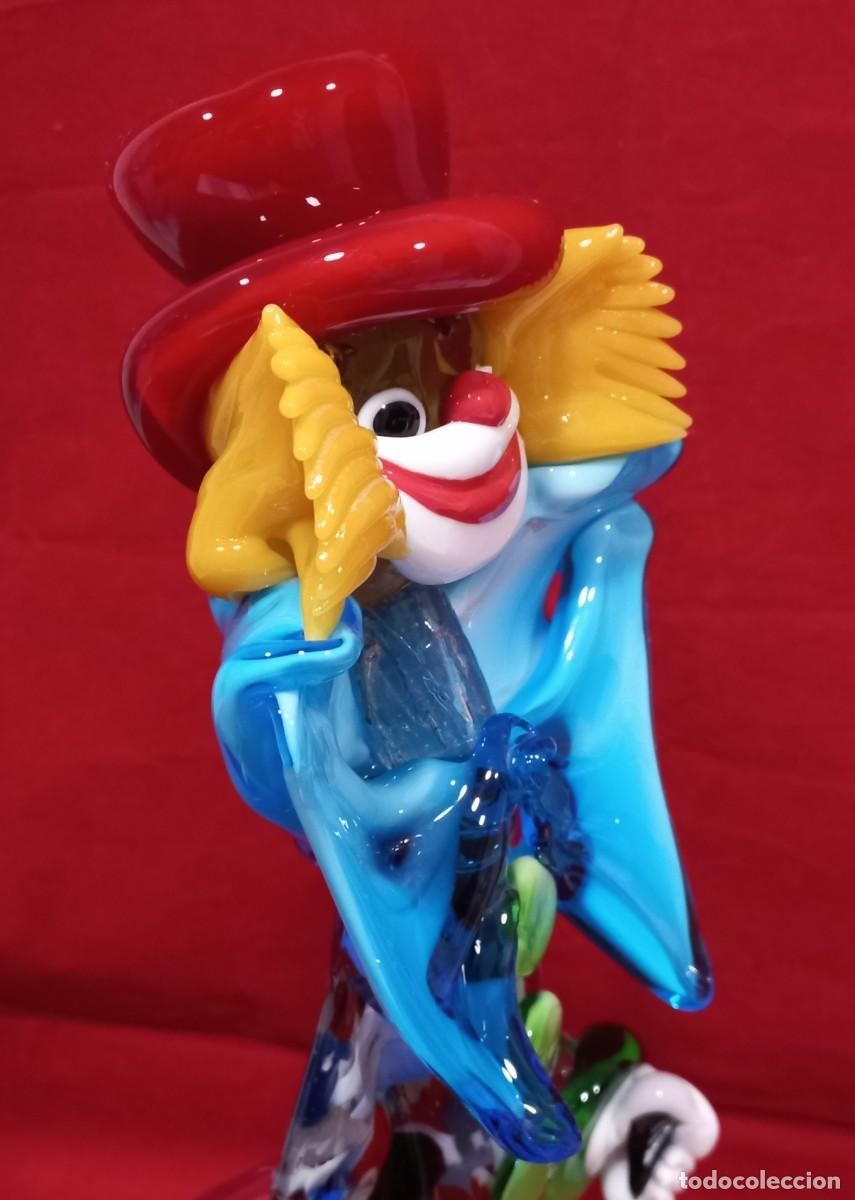 Antig&uuml;edades: GRAN PAYASO DE 38 Cm. EN CRISTAL DE MURANO - Foto 4
